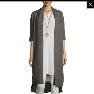 Eileen Fisher Tencel oversized long jacket Duster